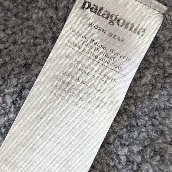 Patagonia Quarter Zip Pullover Better Sweater Fleece Women's sz S in White Birch - Picture 9 of 14